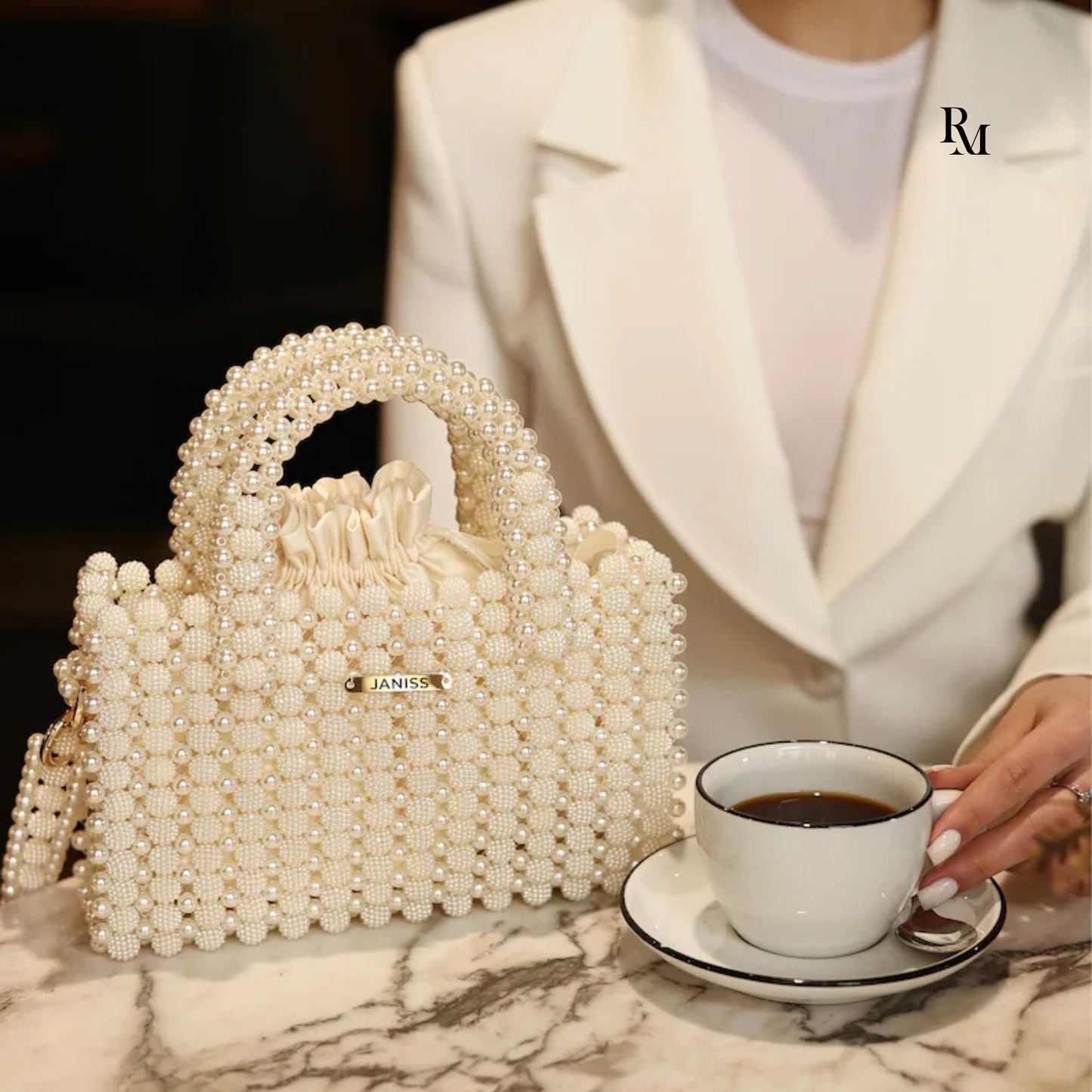 Exclusive Acrylic Beaded Handbag #003