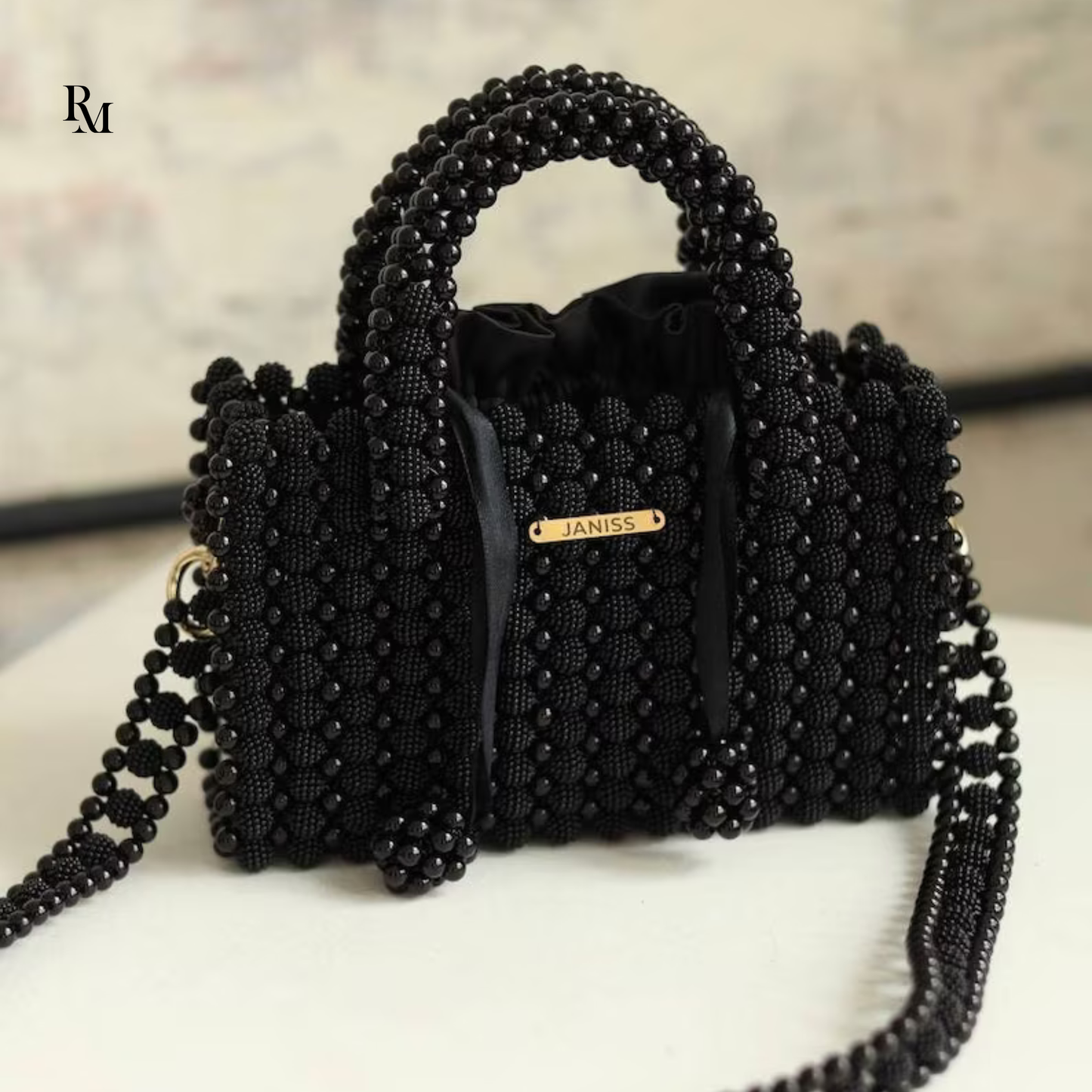 Exclusive Acrylic Beaded Handbag #003