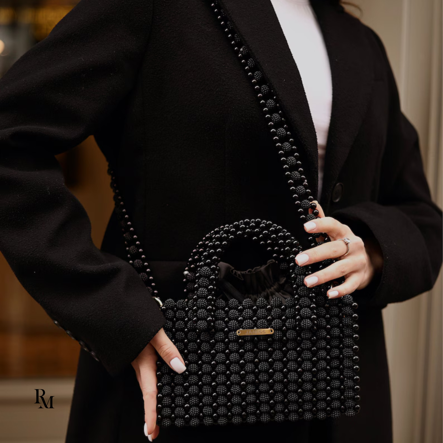 Exclusive Acrylic Beaded Handbag #003