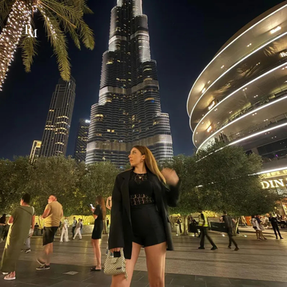 Handmade Metallic Silver Beaded Crossbody Bag | R&M013