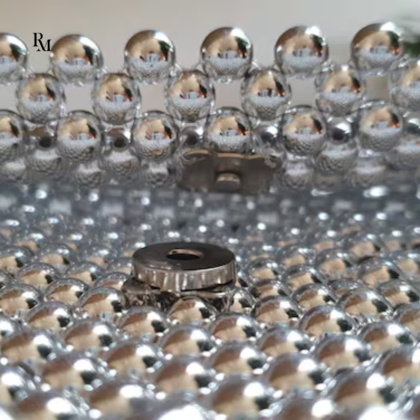 Handmade Metallic Crystal Beaded Bag | R&M012